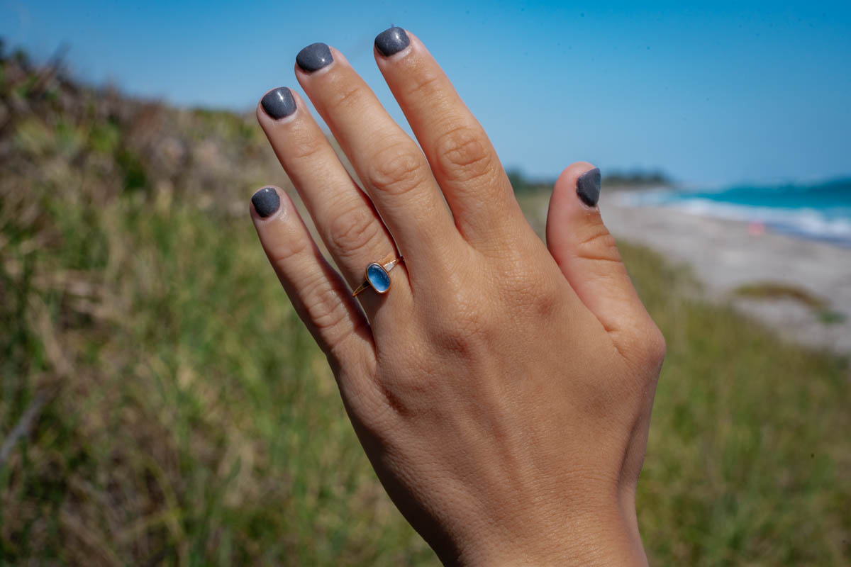 Custom Sea Glass Ring