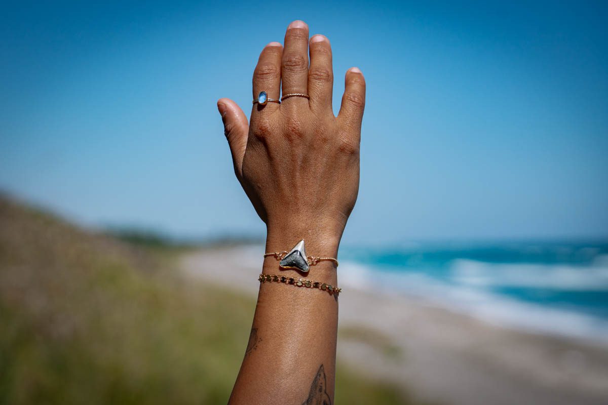 Custom Adjustable Shark Tooth Bracelet
