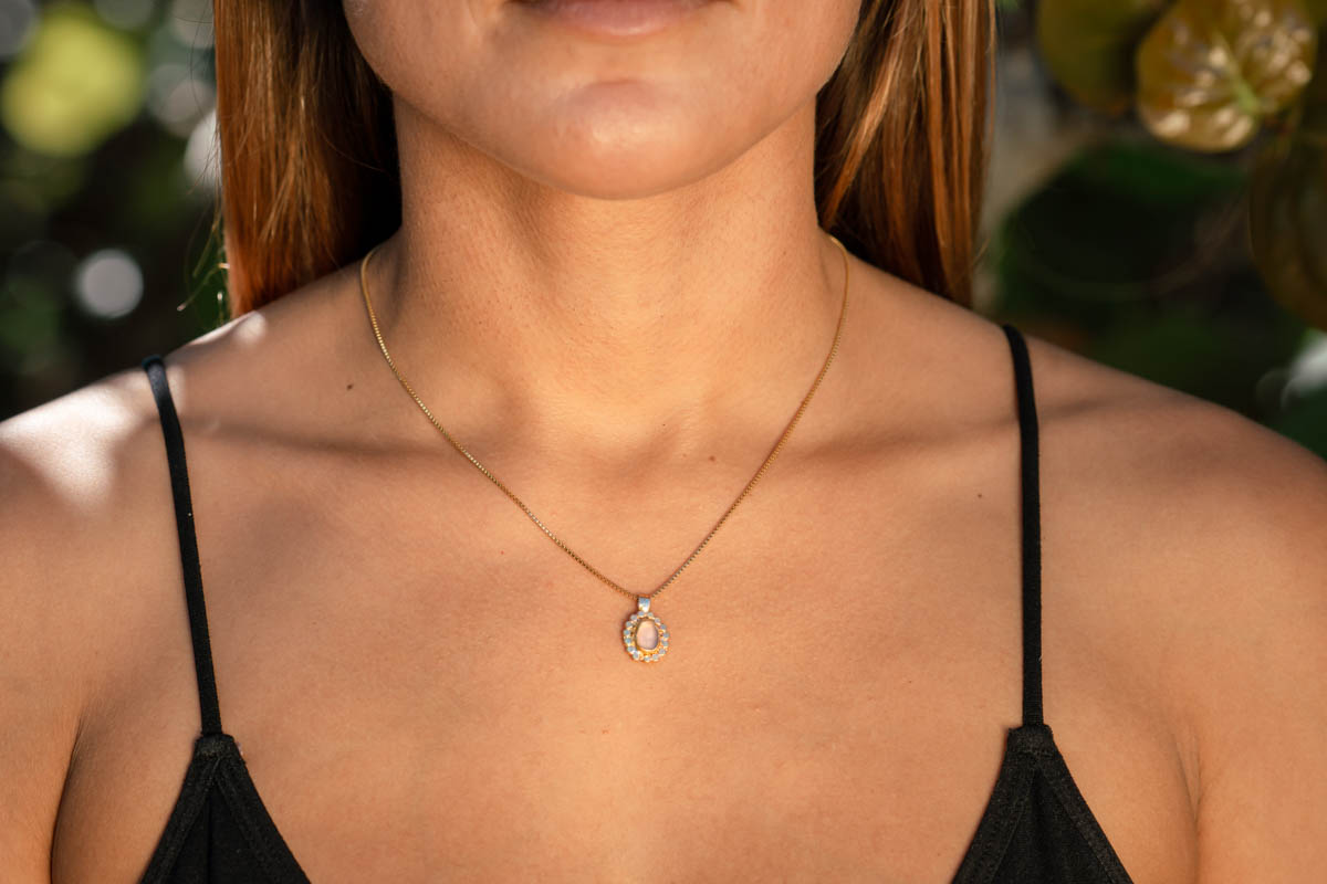 Sun Rays Sea Glass Necklace - Image 3